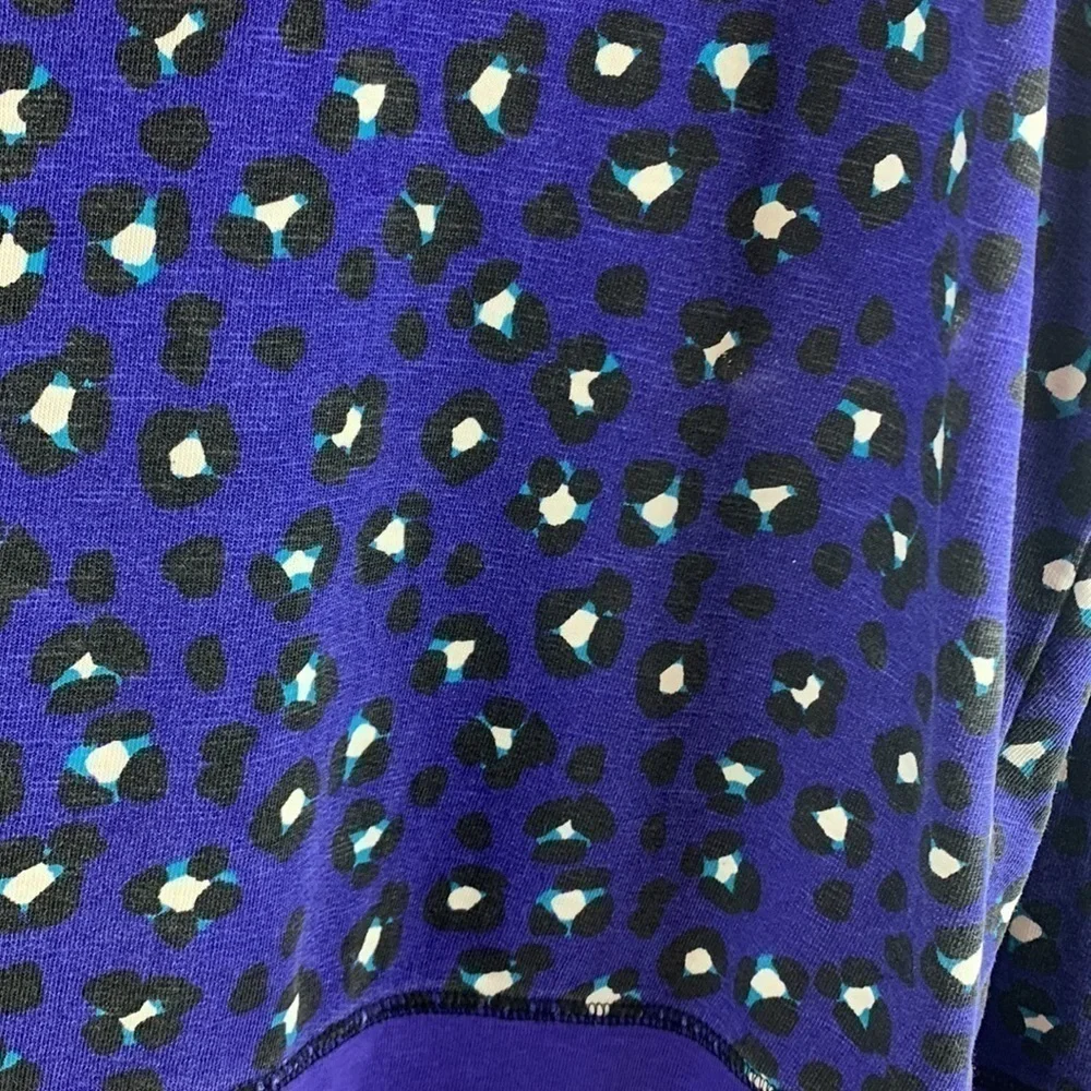 Kate Spade CYBER Cheetah Tokyo Sweatshirt 100% Cotton Purple Size XS Preppy